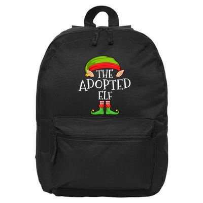 Xmas Adopted Elf Matching Christmas Family Elf 16 in Basic Backpack