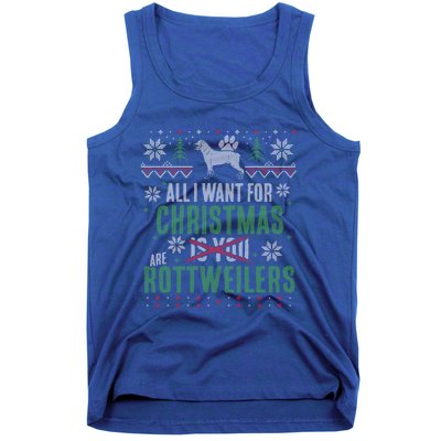 XMas All I Want For Christmas Are Rottweilers Gift Tank Top