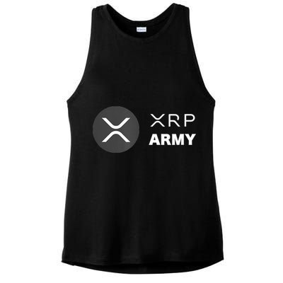 XRP Army | Ripple Crypto HODL Chainlink Ethereum Bitcoin Ladies PosiCharge Tri-Blend Wicking Tank