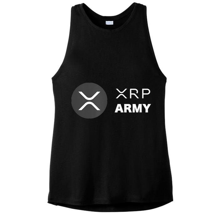 XRP Army | Ripple Crypto HODL Chainlink Ethereum Bitcoin Ladies PosiCharge Tri-Blend Wicking Tank