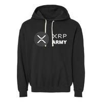 XRP Army | Ripple Crypto HODL Chainlink Ethereum Bitcoin Garment-Dyed Fleece Hoodie