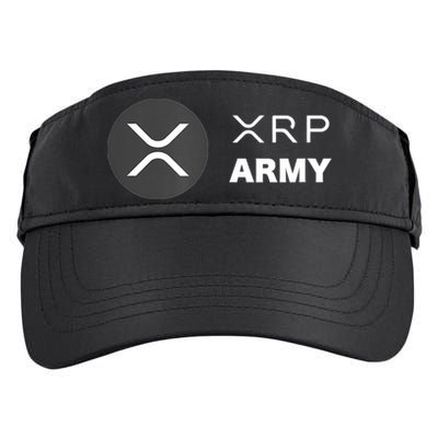 XRP Army | Ripple Crypto HODL Chainlink Ethereum Bitcoin Adult Drive Performance Visor