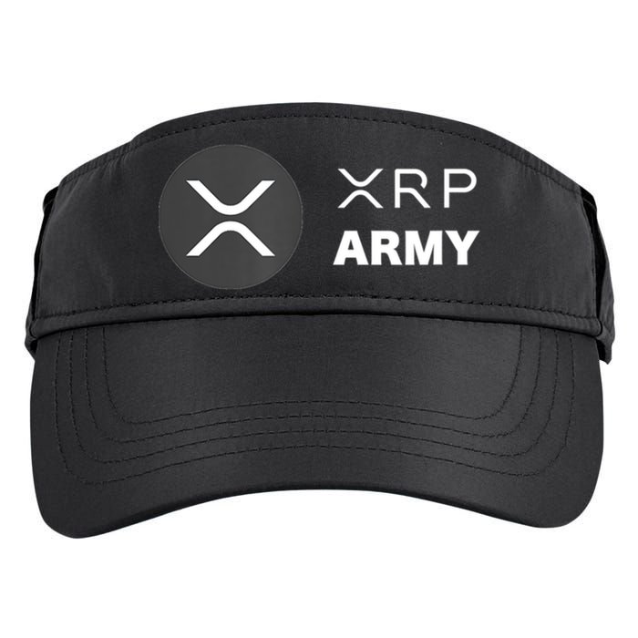XRP Army | Ripple Crypto HODL Chainlink Ethereum Bitcoin Adult Drive Performance Visor