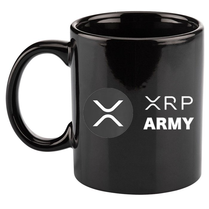 XRP Army | Ripple Crypto HODL Chainlink Ethereum Bitcoin 11oz C Handle Ceramic Mug