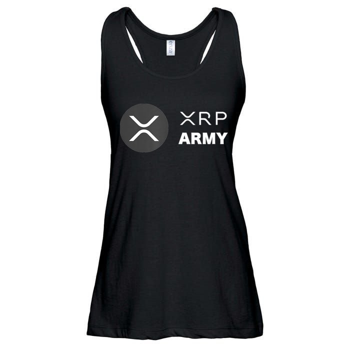 XRP Army | Ripple Crypto HODL Chainlink Ethereum Bitcoin Ladies Essential Flowy Tank