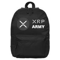 XRP Army | Ripple Crypto HODL Chainlink Ethereum Bitcoin 16 in Basic Backpack