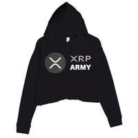 XRP Army | Ripple Crypto HODL Chainlink Ethereum Bitcoin Crop Fleece Hoodie