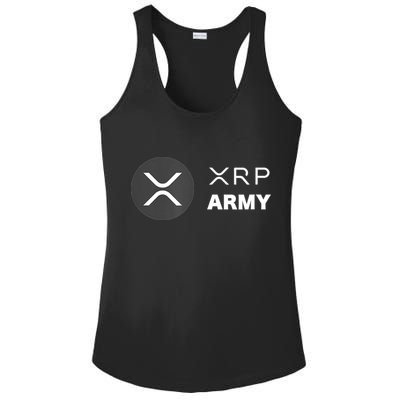 XRP Army | Ripple Crypto HODL Chainlink Ethereum Bitcoin Ladies PosiCharge Competitor Racerback Tank