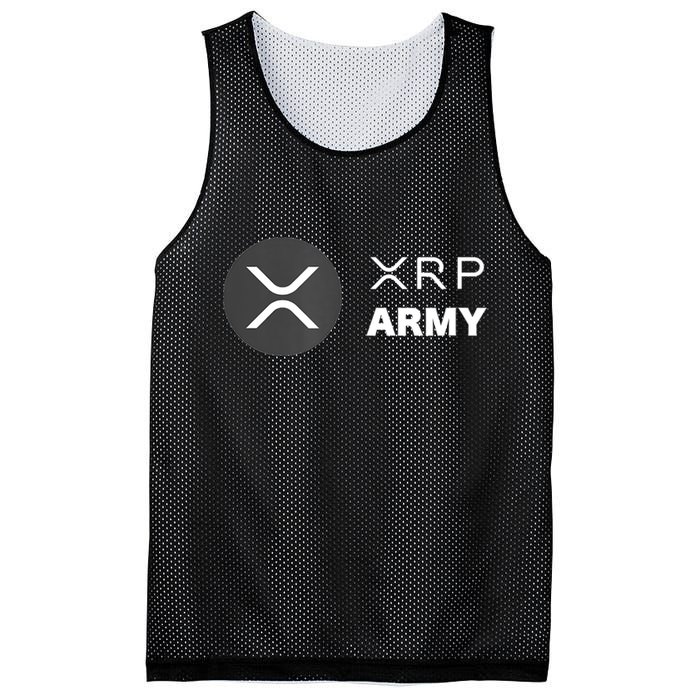 XRP Army | Ripple Crypto HODL Chainlink Ethereum Bitcoin Mesh Reversible Basketball Jersey Tank