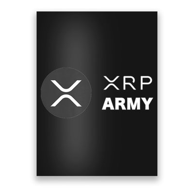XRP Army | Ripple Crypto HODL Chainlink Ethereum Bitcoin Poster