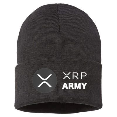 XRP Army | Ripple Crypto HODL Chainlink Ethereum Bitcoin Sustainable Knit Beanie