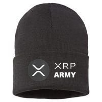 XRP Army | Ripple Crypto HODL Chainlink Ethereum Bitcoin Sustainable Knit Beanie