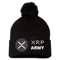XRP Army | Ripple Crypto HODL Chainlink Ethereum Bitcoin Pom Pom 12in Knit Beanie