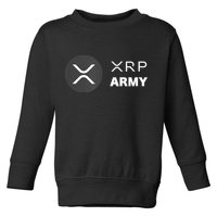XRP Army | Ripple Crypto HODL Chainlink Ethereum Bitcoin Toddler Sweatshirt