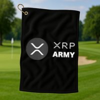 XRP Army | Ripple Crypto HODL Chainlink Ethereum Bitcoin Golf Towel