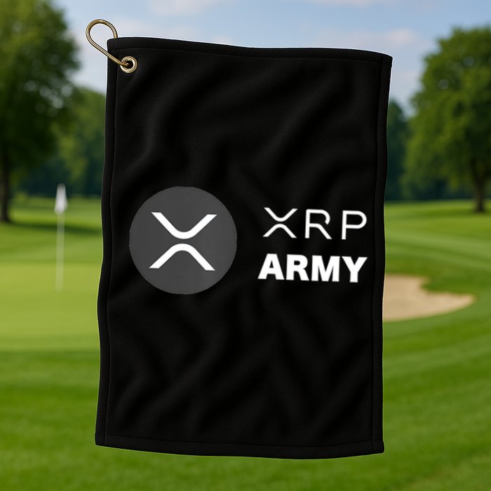 XRP Army | Ripple Crypto HODL Chainlink Ethereum Bitcoin Golf Towel
