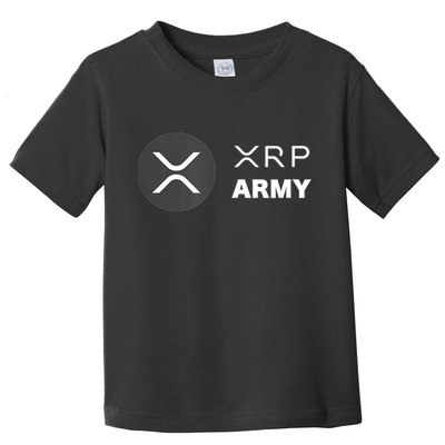 XRP Army | Ripple Crypto HODL Chainlink Ethereum Bitcoin Toddler T-Shirt