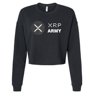 XRP Army | Ripple Crypto HODL Chainlink Ethereum Bitcoin Cropped Pullover Crew