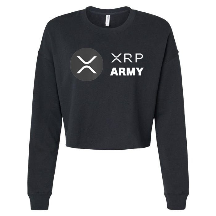 XRP Army | Ripple Crypto HODL Chainlink Ethereum Bitcoin Cropped Pullover Crew