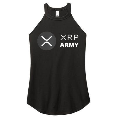 XRP Army | Ripple Crypto HODL Chainlink Ethereum Bitcoin Women's Perfect Tri Rocker Tank