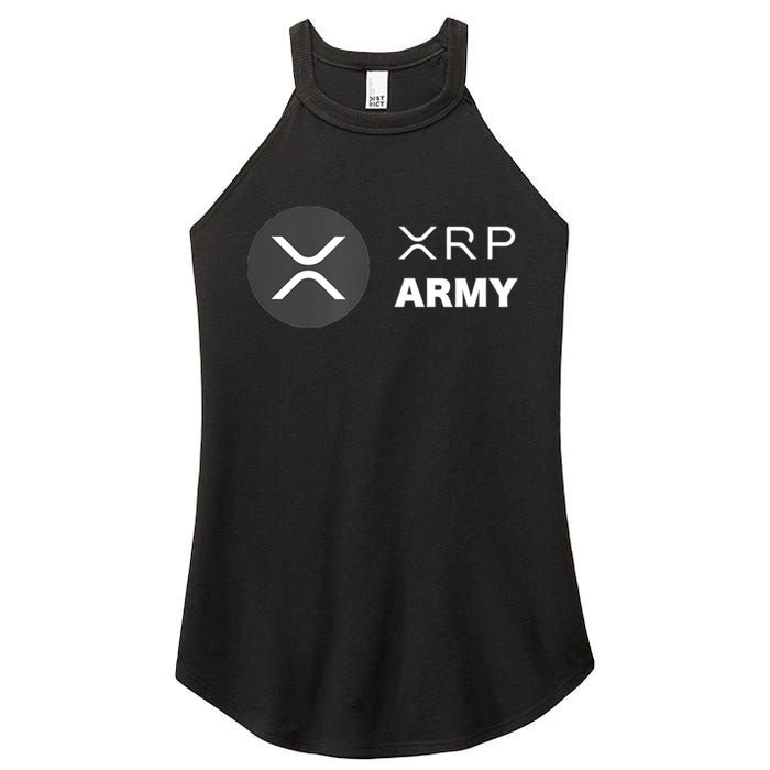 XRP Army | Ripple Crypto HODL Chainlink Ethereum Bitcoin Women's Perfect Tri Rocker Tank