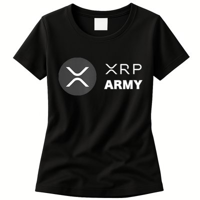 XRP Army | Ripple Crypto HODL Chainlink Ethereum Bitcoin Women's T-Shirt