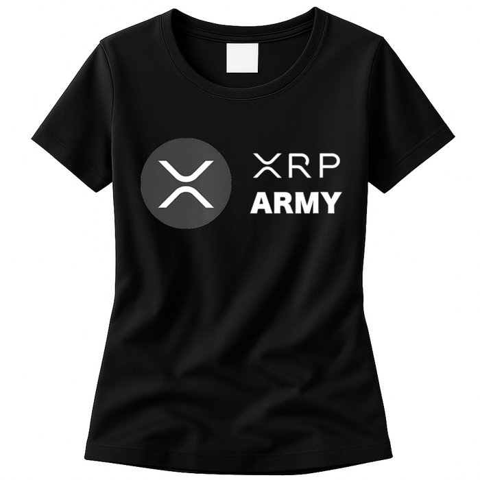 XRP Army | Ripple Crypto HODL Chainlink Ethereum Bitcoin Womens T-Shirt