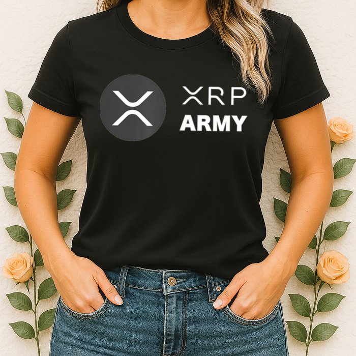 XRP Army | Ripple Crypto HODL Chainlink Ethereum Bitcoin Womens T-Shirt