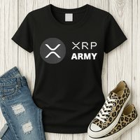 XRP Army | Ripple Crypto HODL Chainlink Ethereum Bitcoin Womens T-Shirt