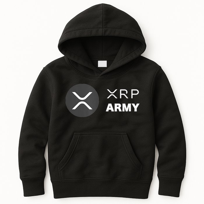 XRP Army | Ripple Crypto HODL Chainlink Ethereum Bitcoin Kids Hoodie