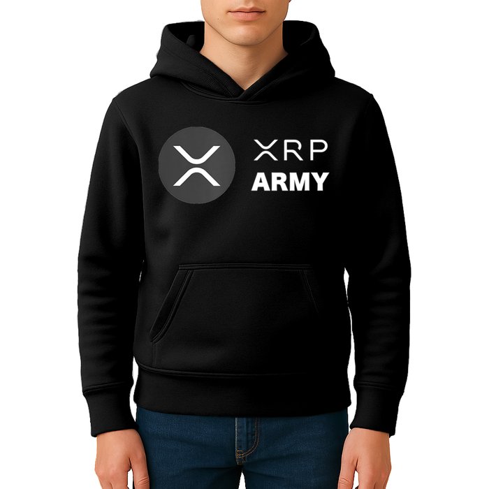 XRP Army | Ripple Crypto HODL Chainlink Ethereum Bitcoin Kids Hoodie