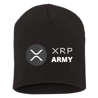 XRP Army | Ripple Crypto HODL Chainlink Ethereum Bitcoin Short Acrylic Beanie