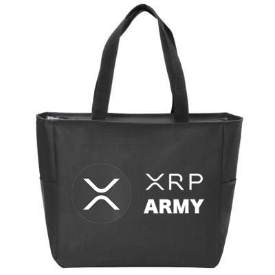 XRP Army | Ripple Crypto HODL Chainlink Ethereum Bitcoin Zip Tote Bag