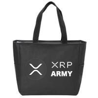 XRP Army | Ripple Crypto HODL Chainlink Ethereum Bitcoin Zip Tote Bag