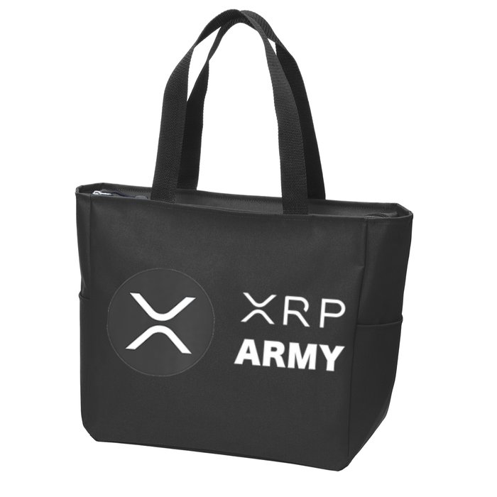 XRP Army | Ripple Crypto HODL Chainlink Ethereum Bitcoin Zip Tote Bag