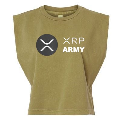XRP Army | Ripple Crypto HODL Chainlink Ethereum Bitcoin Garment-Dyed Women's Muscle Tee