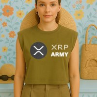 XRP Army | Ripple Crypto HODL Chainlink Ethereum Bitcoin Garment-Dyed Women's Muscle Tee