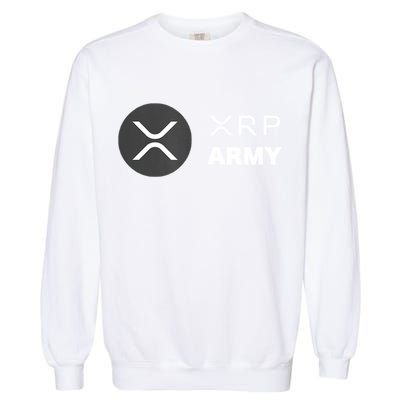 XRP Army | Ripple Crypto HODL Chainlink Ethereum Bitcoin Garment-Dyed Sweatshirt