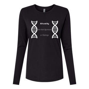 Xx And Xy Not Opinions Or Feelings Womens Cotton Relaxed Long Sleeve T-Shirt