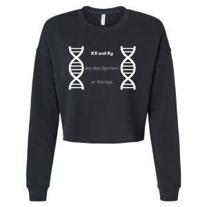 Xx And Xy Not Opinions Or Feelings Cropped Pullover Crew