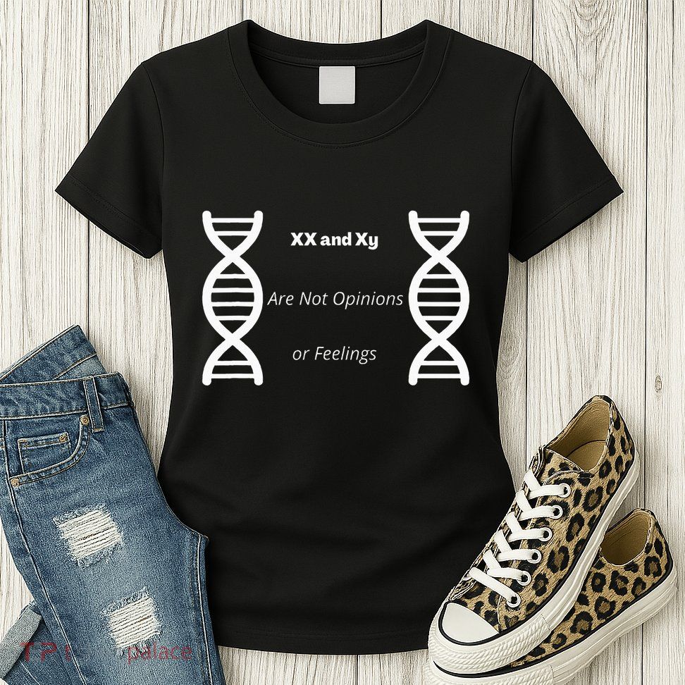 Xx And Xy Not Opinions Or Feelings Womens T-Shirt