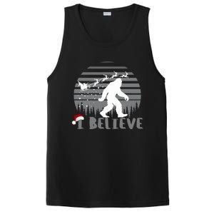 Xmas Bigfoot Christmas I Believes Sasquatch Funny Christmas Great Gift PosiCharge Competitor Tank