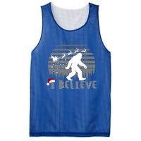 Xmas Bigfoot Christmas I Believes Sasquatch Funny Christmas Great Gift Mesh Reversible Basketball Jersey Tank