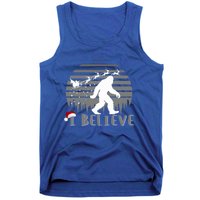 Xmas Bigfoot Christmas I Believes Sasquatch Funny Christmas Great Gift Tank Top