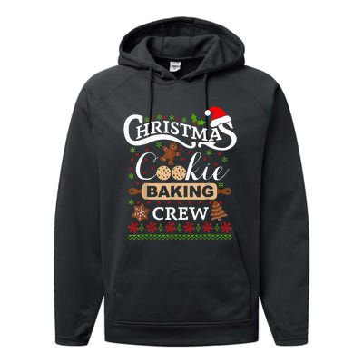 Xmas Baking Crew Gifts Cookie Exchange Team Performance Fleece Hoodie