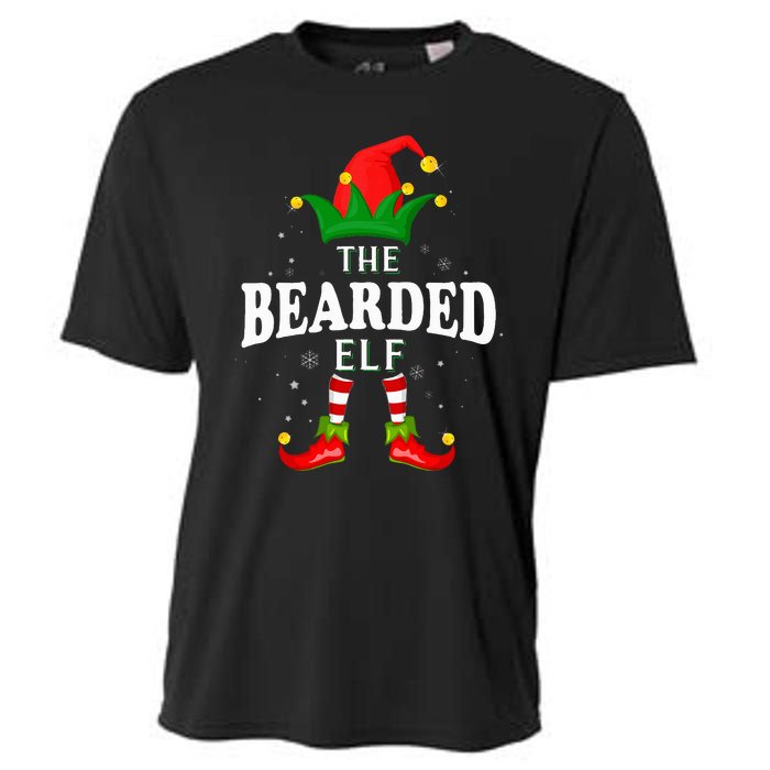 Xmas Bearded Elf Family Matching Christmas Pajama Cooling Performance Crew T-Shirt