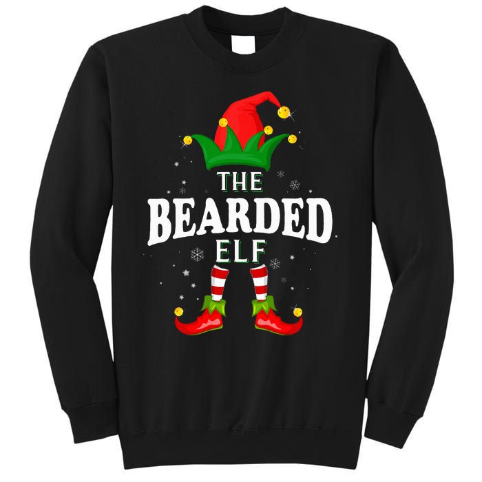 Xmas Bearded Elf Family Matching Christmas Pajama Sweatshirt