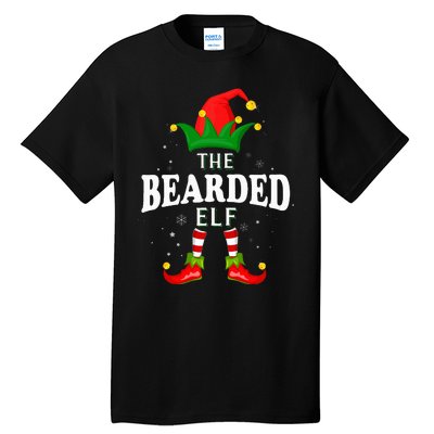 Xmas Bearded Elf Family Matching Christmas Pajama Tall T-Shirt