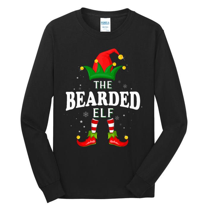 Xmas Bearded Elf Family Matching Christmas Pajama Tall Long Sleeve T-Shirt