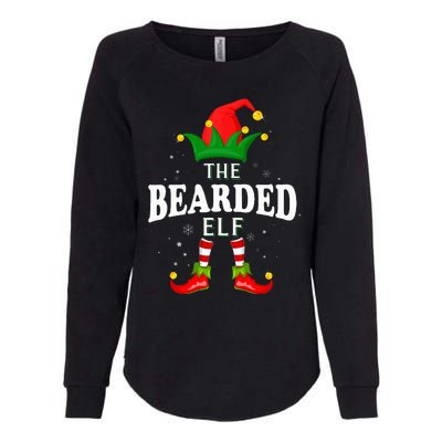 Xmas Bearded Elf Family Matching Christmas Pajama Womens California Wash Sweatshirt